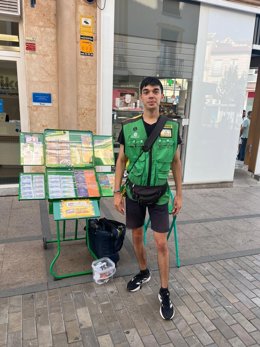 El vendedor de la ONCE Miguel Vigara Guijarro reparte 400.000 euros en Alcázar de San Juan.