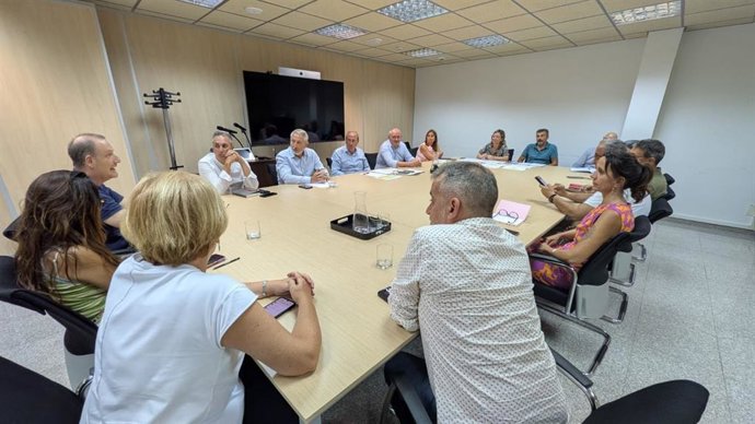 El conseller del Mar y del Ciclo del Agua, Juan Manuel Lafuente, se reúne con el Pla de Mallorca después de declararse la alerta por sequía