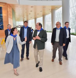 El presidente de Iberdrola, Ignacio Galán, en la Torre Iberdrola de Bilbao