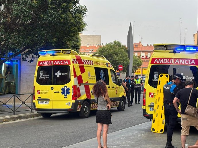 Atropello en la calle Panaderos de Valladolid.