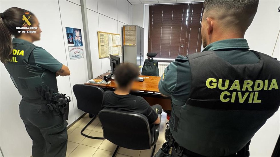 Un momento de la detención