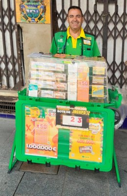 El vendedor de la ONCE en Mérida José Luis Aragonés Márquez
