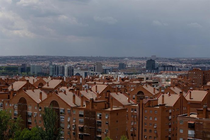 Archivo - Vista de Madrid desde el parque de las Siete Tetas