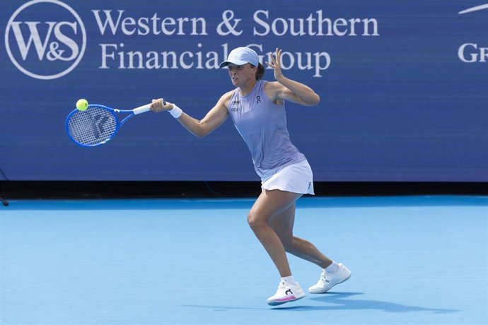 La tenista polaca Iga Swiatek, en el torneo WTA 1.000 de Cincinnati 2025. 