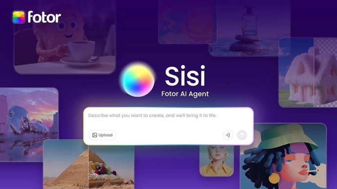 Type or say your idea with Fotor AI agent to edit images, create product images and visual content.