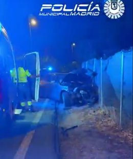 Accidente tras una persecución con la Policía Municipal