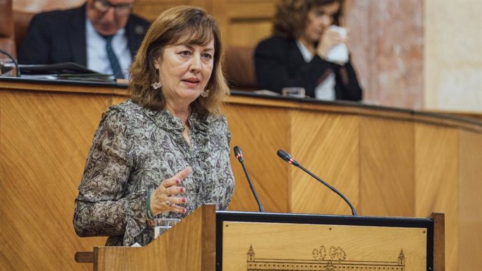 La parlamentaria andaluza de Vox Cristina Jiménez, en una foto de archivo.