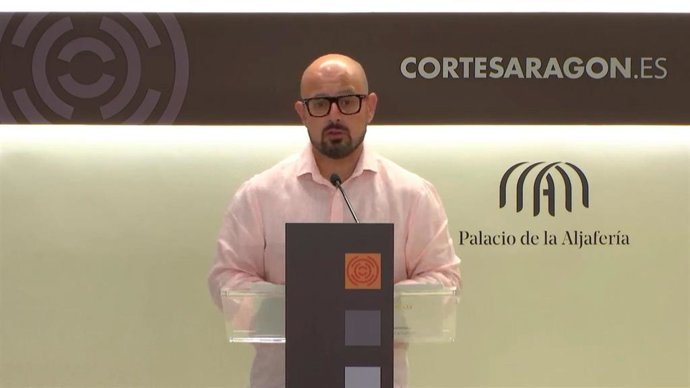 Archivo - El portavoz del PAR en las Cortes, Alberto Izquierdo.