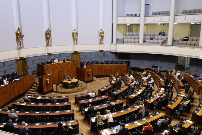 Archivo - Imagen de archivo del Parlamento de Finlandia.