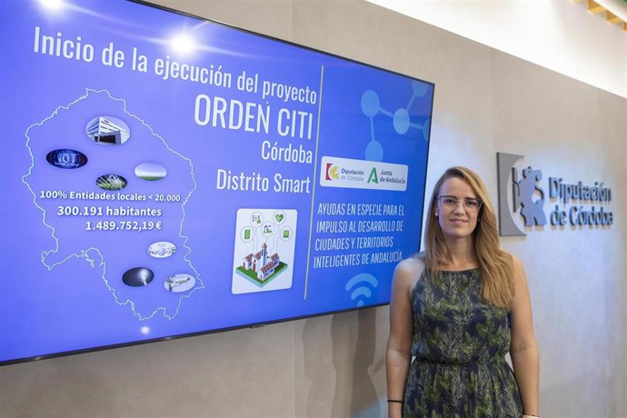 Sara Alguacil, en la presentación de la Orden Citi, que incluye los proyectos Córdoba Distrito Smart Norte y Sur.