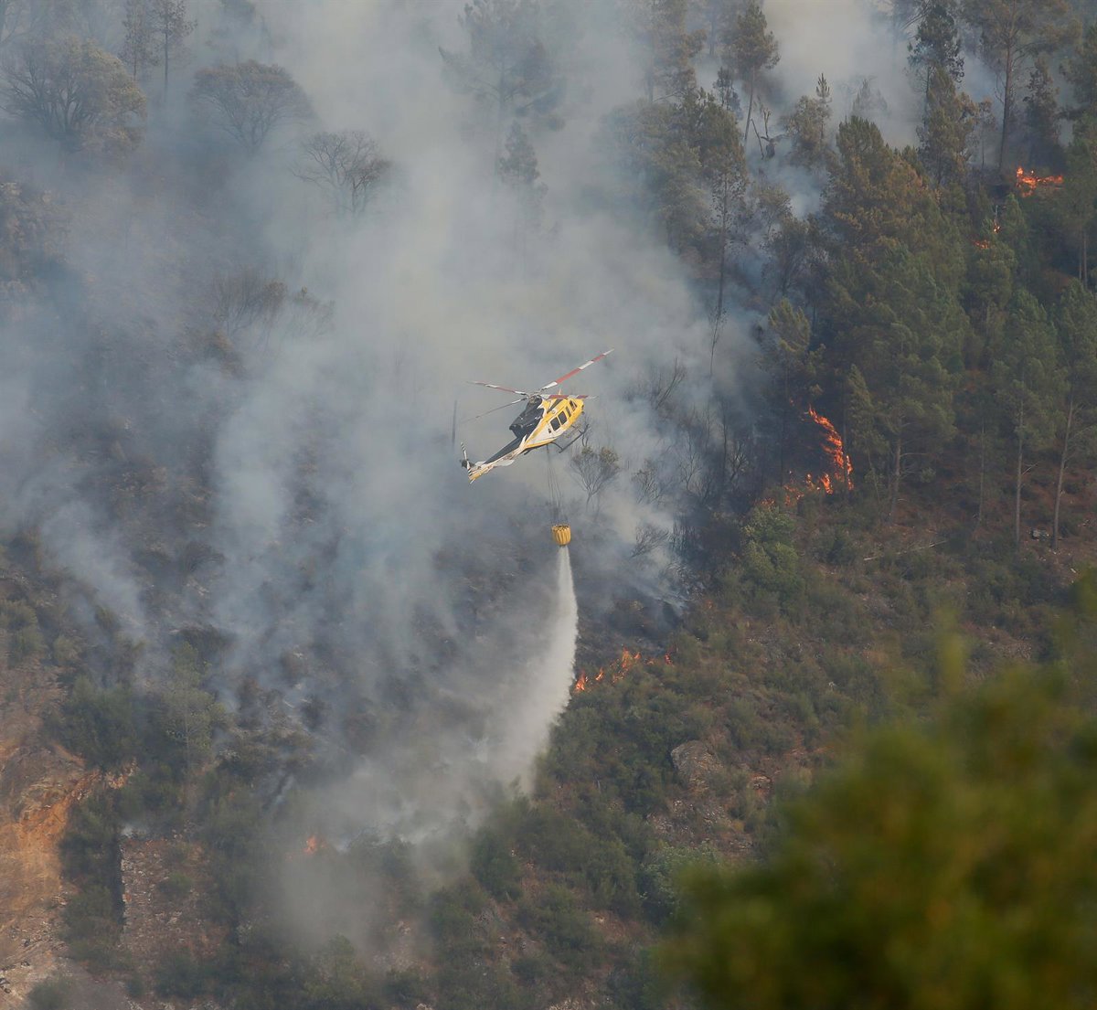 Los incendios empeoran  gravemente  la calidad del aire,  peligrosa  para la salud, según eltiempo.es