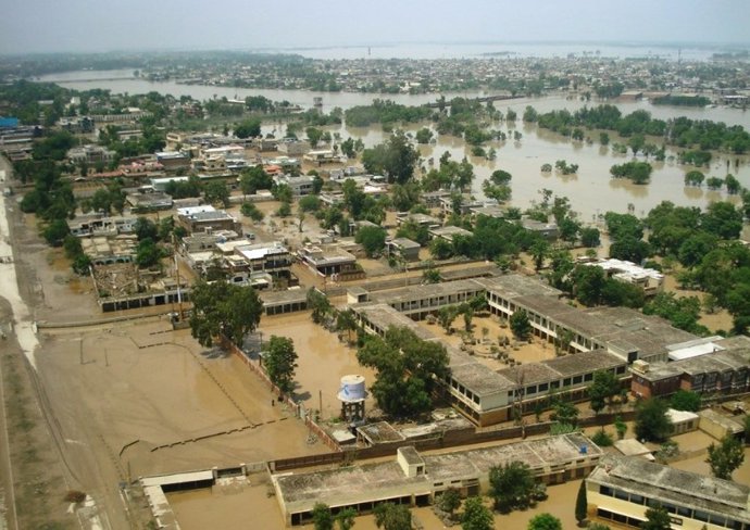 Inundaciones urbanas en Pakistán