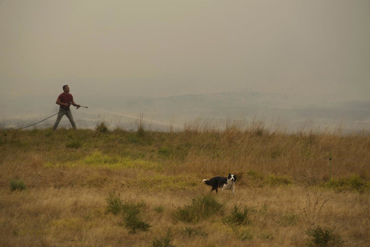 La bajada de temperatura alivia a Galicia, Extremadura y CyL aunque siguen activos los grandes incendios