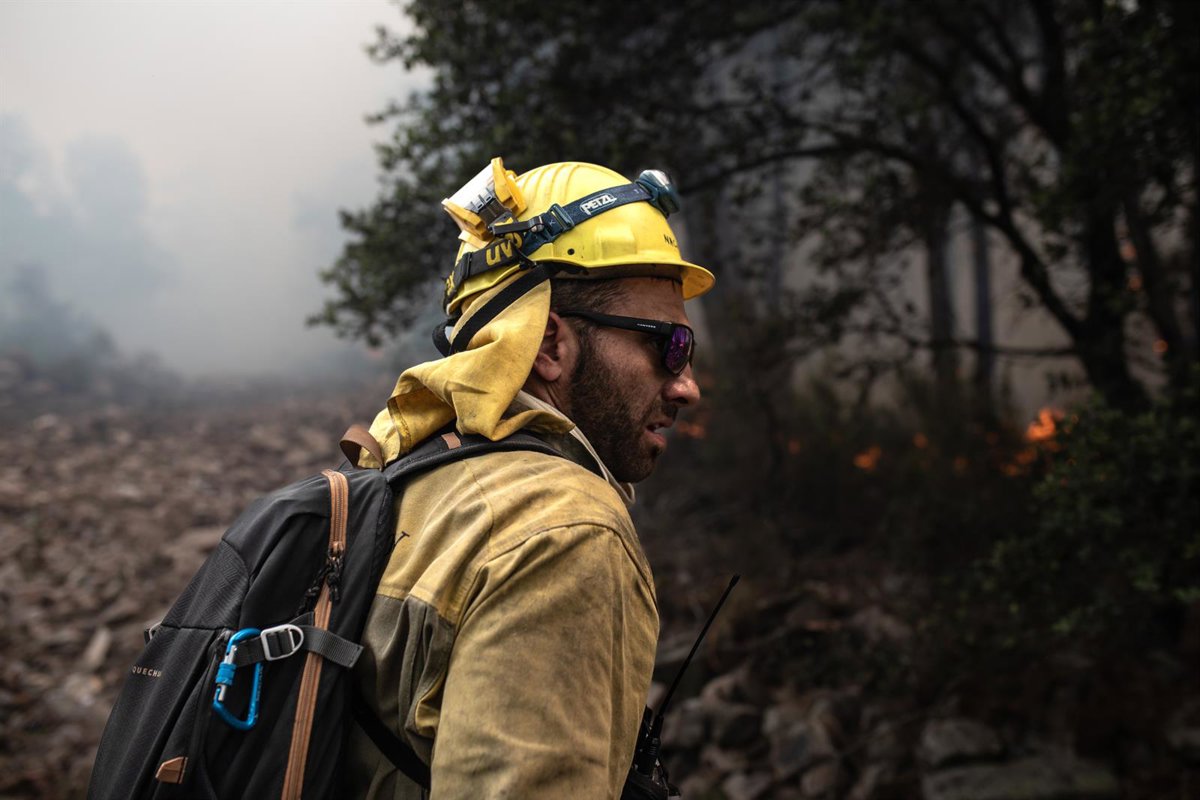 Las BRIF de Transición Ecológica apoyan en la extinción de diez incendios en León, Zamora, Cáceres, Ourense y Asturias