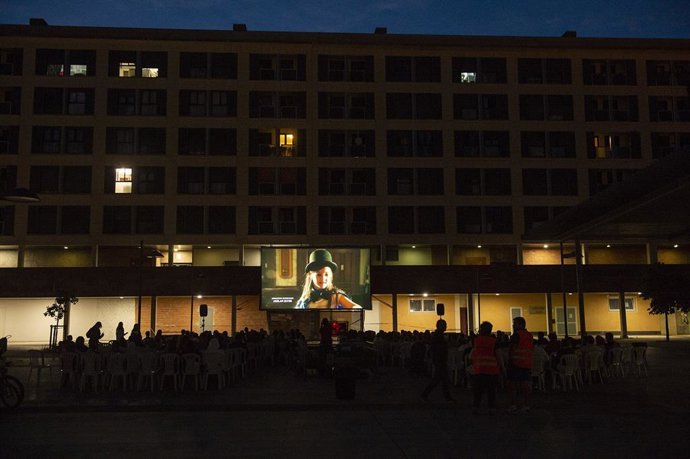 Película al aire libre.