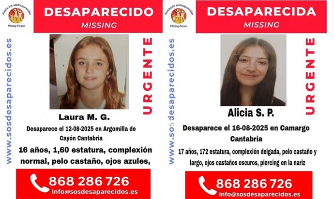 Dos menores desaparecidas en Cantabria
