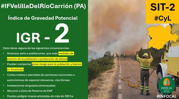 Declaración IGR 2 en Velilla del Río Carrión.