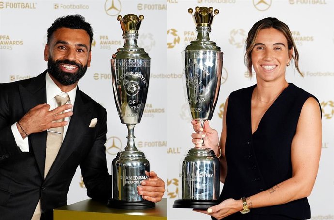 Mohamed Salah y Mariona Caldentey, elegidos mejores jugadores del año por los futbolistas de Inglaterra