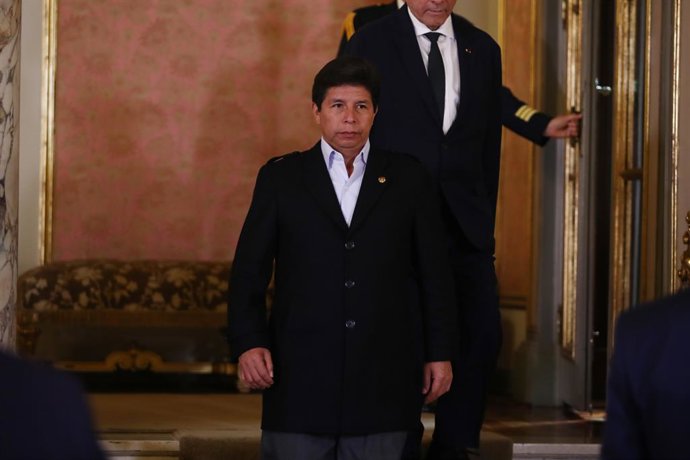 Archivo - 29 de setembro de 2022, LIMA, LIMA, PERU: LIMA 29 DE SEPTIEMBRE DEL 2022...PRESIDENTE DE LA REPUBLICA PEDRO CASTILLO RECIBIO LAS CARTAS CREDENCIALES DE LOS EMBAJADORES DE ISRAEL , ARABIA SAUDITA , ALEMANIA CHINA Y CANADA EN PALACIO DE GOBIERNO.