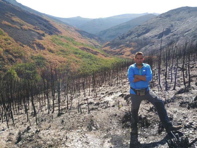 El doctor y miembro del grupo de Ecología Aplicada y Teledetección de la ULE, José Manuel Fernández Guisuraga.