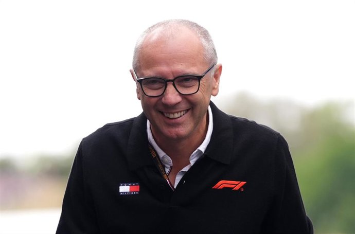 El presidente y CEO de la F1, Stefano Domenicali, enel GP de Hungría 2025.