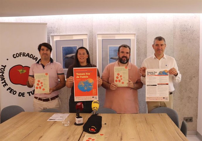 Irune García, concejala de Turismo del Ayuntamiento de Tudela, en la presentado del Fin de Semana del Tomate Feo de Tudela.