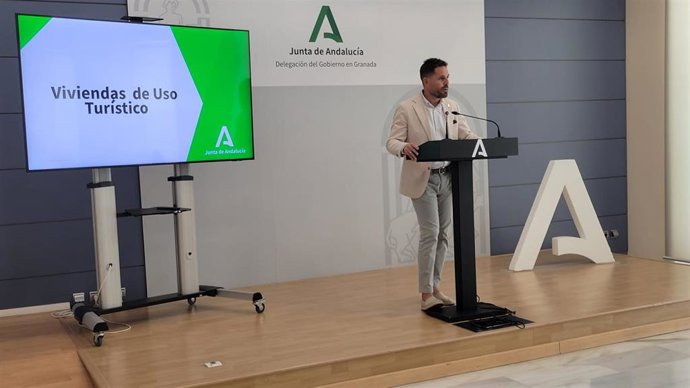 El delegado territorial de Turismo, Cultura y Deporte en Granada, David Rodríguez.