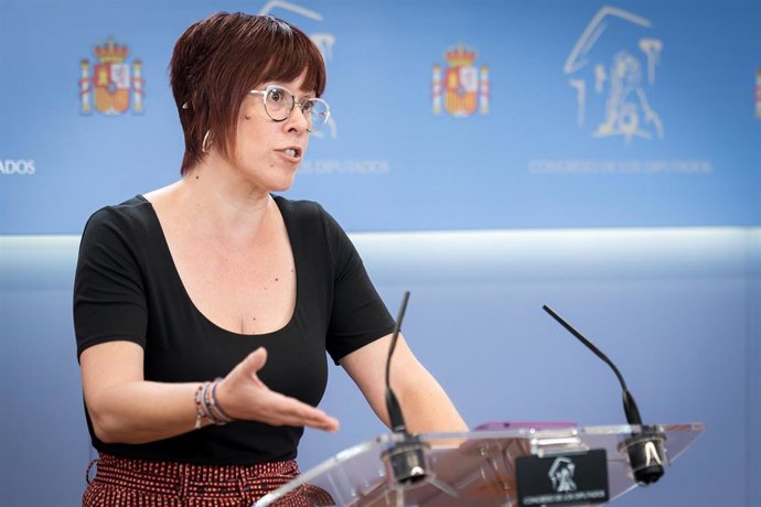 Archivo - La diputada de Compromís en el Congreso Águeda Micó