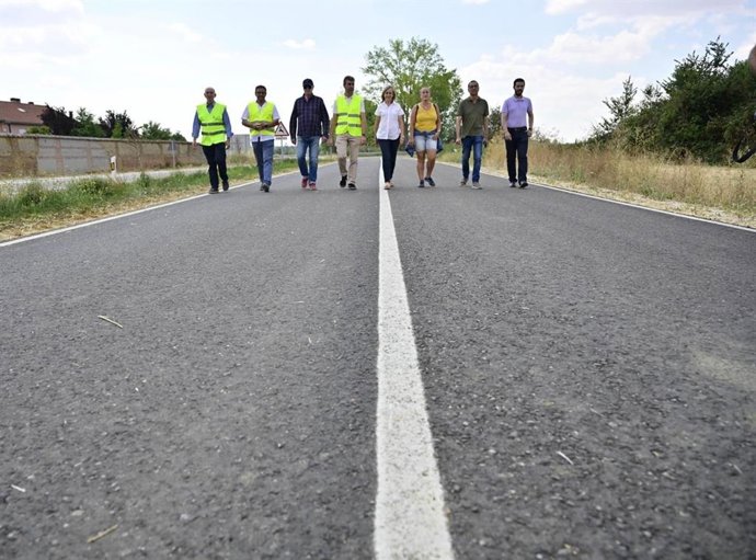 Visita a las obras ya finalizadas en la PP-9641.