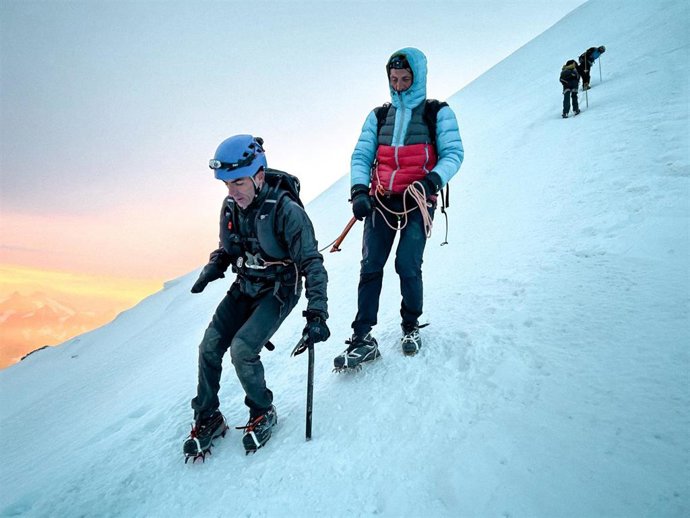 Imagen del ascenso de Pol Makuri y Jordi Tosas al Mont Blanc.