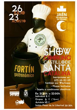 Cartel de la actividad 'Fortín gastronómico'.