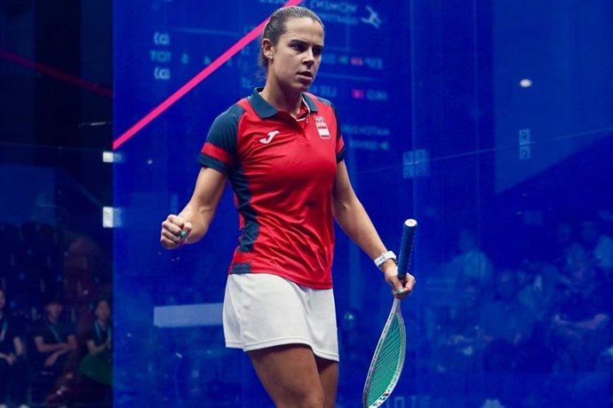 Marta Domínguez, durante un partido.