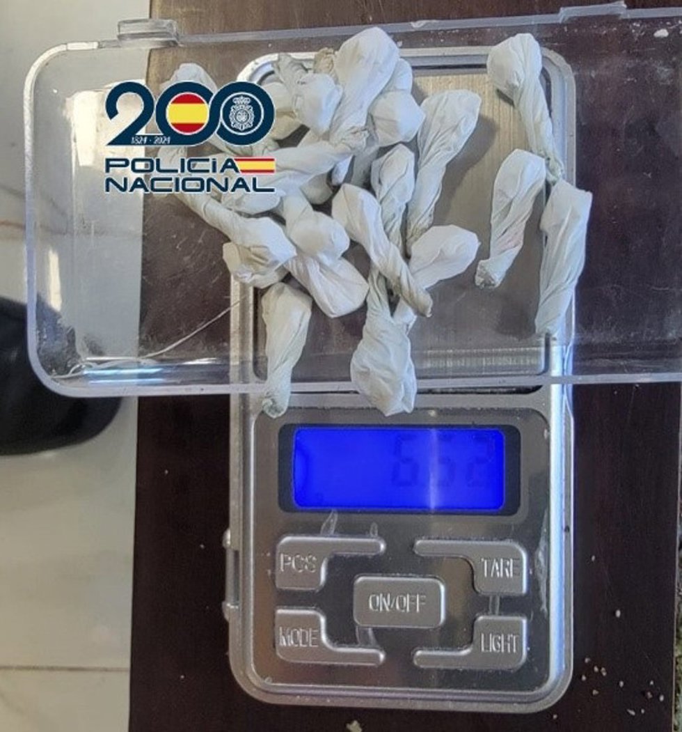 Droga incautada en una operación policial en Málaga