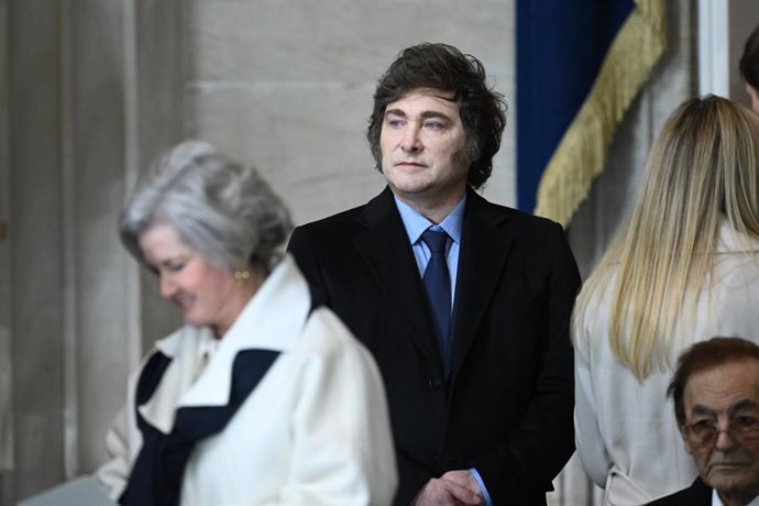 Archivo - Arquivo - O presidente da Argentina, Javier Milei, em uma foto de arquivo.