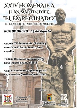 Roa (Burgos) retrocede este sábado a 1825 para celebrar el bicentenario de la muerte de Juan Martín 'El Empecinado'.