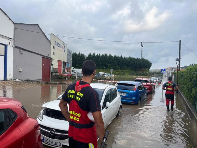 Intervención de los Bomberos de Camargo