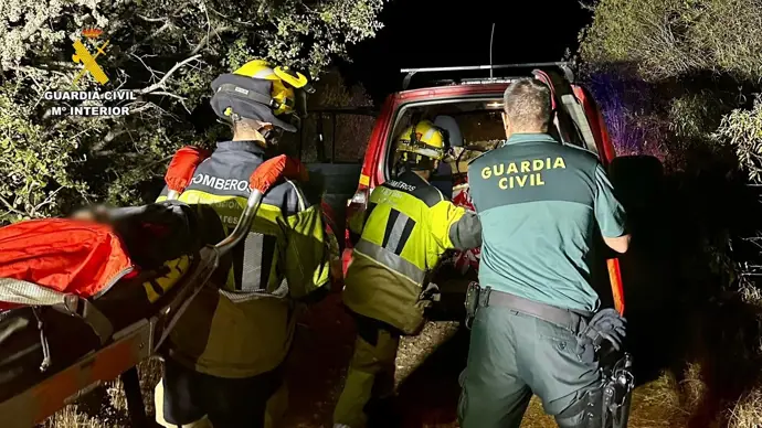 Imagen del rescate en Serradilla (Cáceres)