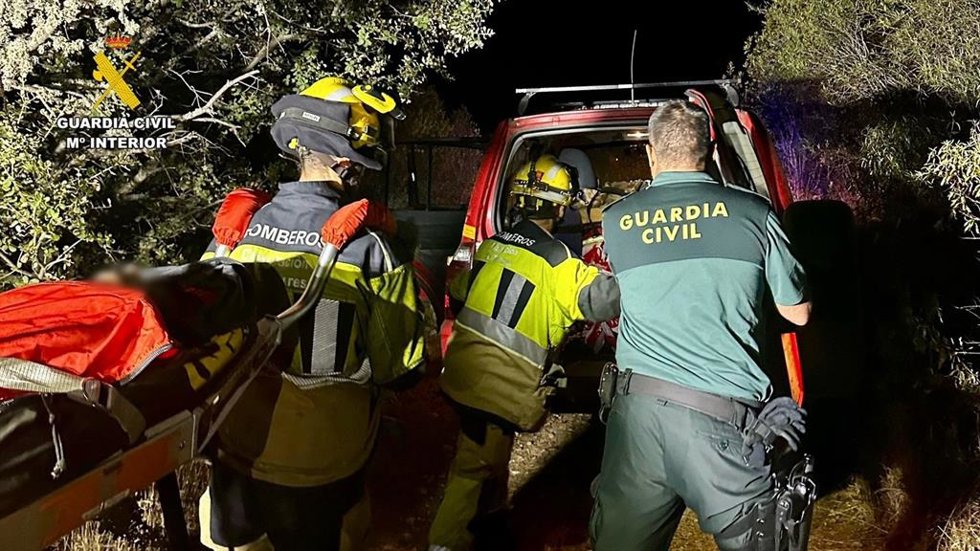 Imagen del rescate en Serradilla (Cáceres)