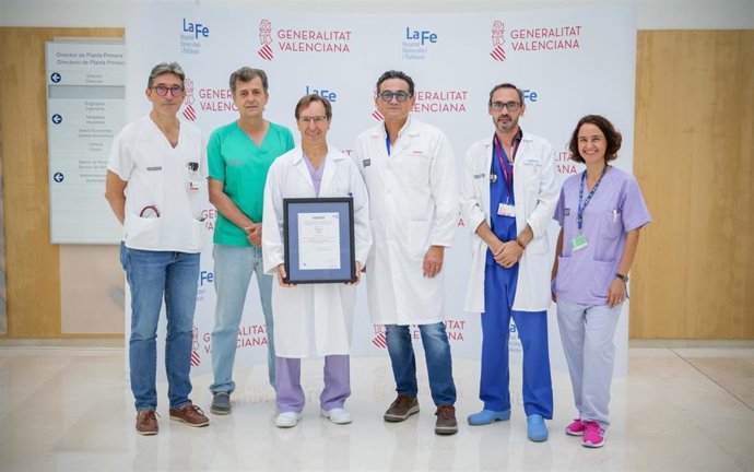 Archivo - La Fe se convierte en el tercer hospital español con certificación asistencial como Centro de Atención Postparada Cardiaca Extrahospitalaria