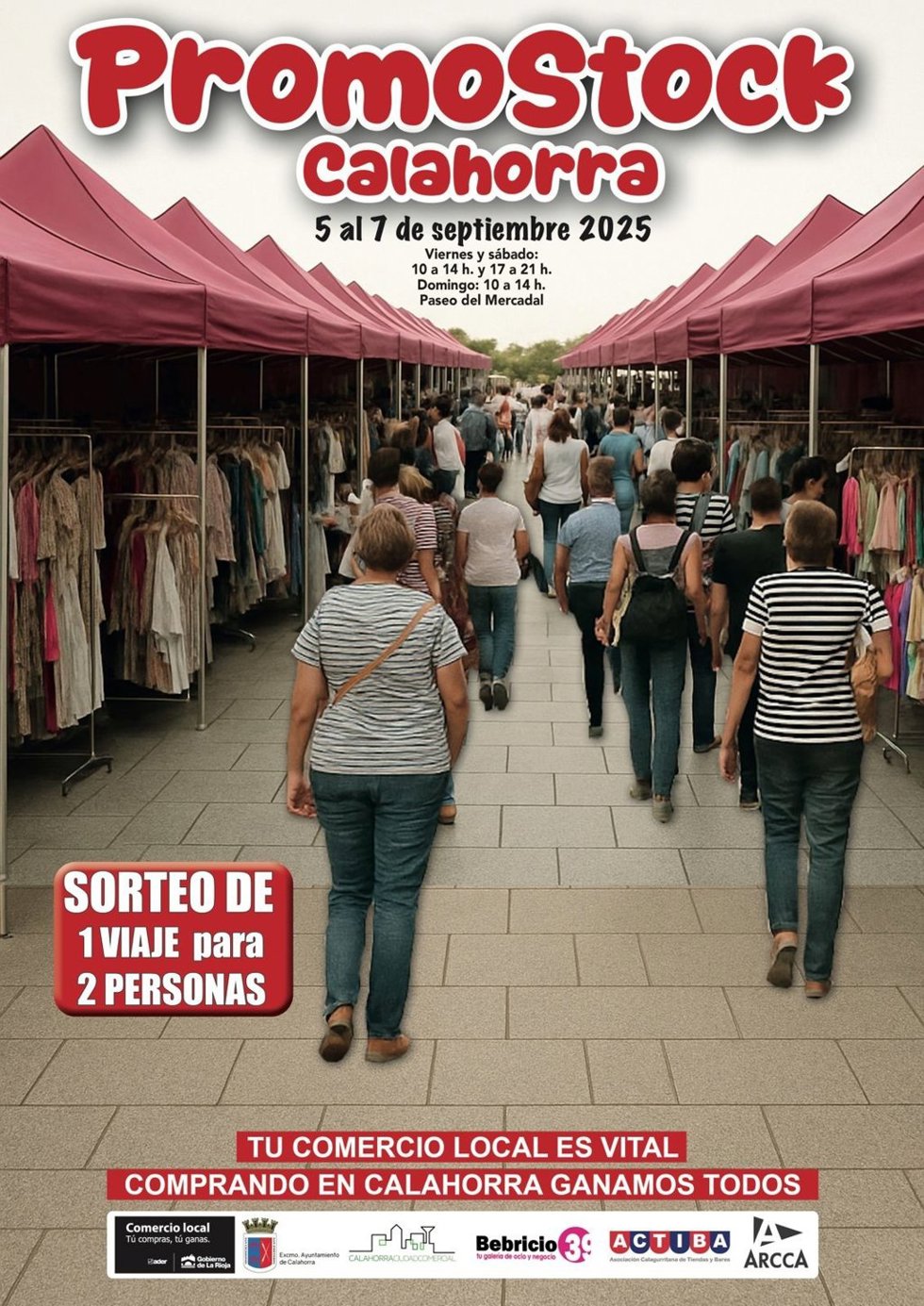 Promostock llega al paseo del Mercadal del 5 al 7 de septiembre para dinamizar el comercio de Calahorra