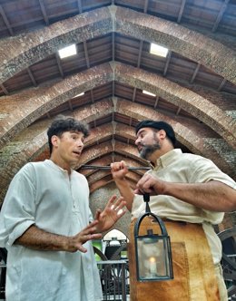 Imagen de la visita teatralizada a la Ferrería de San Blas de Sabero