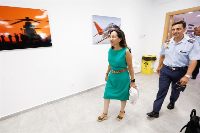 La ministra de Defensa, Margarita Robles, visita la Academia General del Aire y del Espacio (AGA), a 21 de agosto de 2025, en San Javier, Murcia, Región de Murcia (España). 