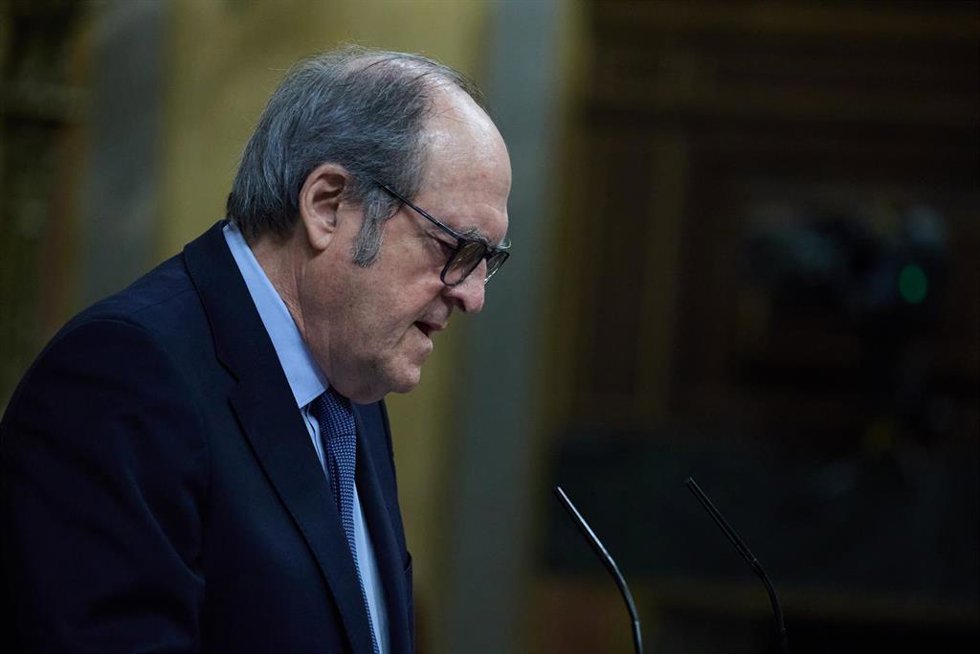 Archivo - El Defensor del Pueblo, Ángel Gabilondo, interviene durante una sesión plenaria en el Congreso de los Diputados, a 12 de junio de 2025, en Madrid (España).