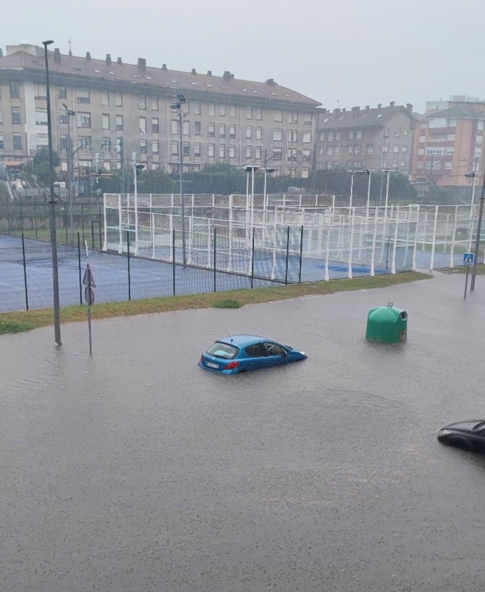Inundaciones en Camargo por las lluvias torrenciales.