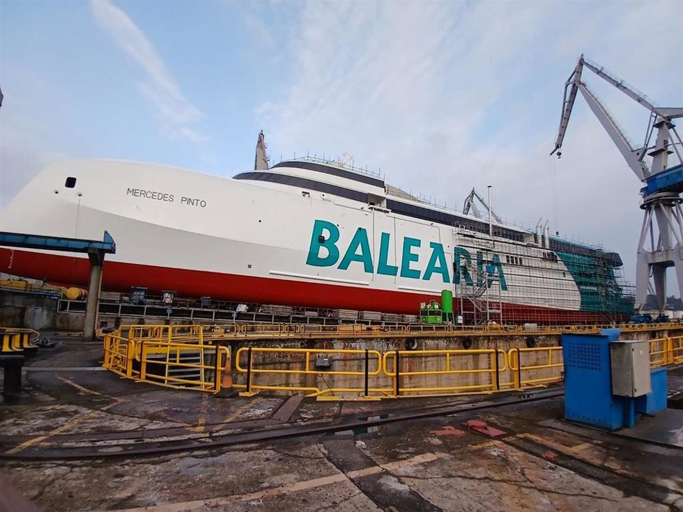 Imagen del 'fast ferry' Mercedes Pinto de Baleria