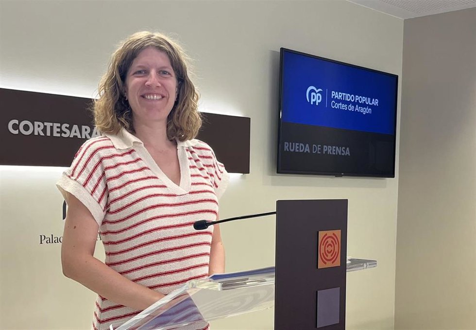 La diputada del PP en las Cortes de Aragón Silvia Casas.