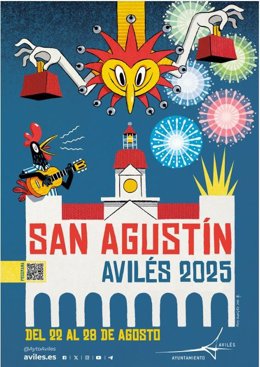 Cartel de las Fiestas de San Agustín 2025.