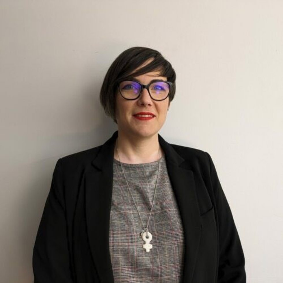 La secretaria territorial de CHA en el Alto Aragón, Verónica Villagrasa.