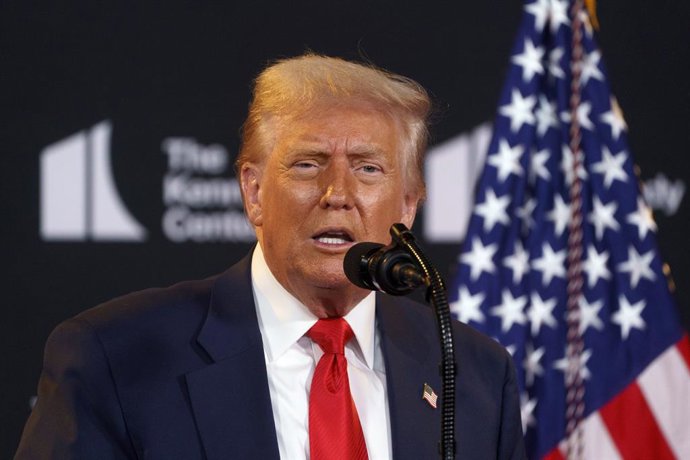 August 13, 2025, Washington, District Of Columbia, USA: United States President Donald J Trump makes remarks at an event at the John F. Kennedy Center for the Performing Arts, Washington, DC, USA, 13 August 2025. President Trump unveiled the 48th annual K
