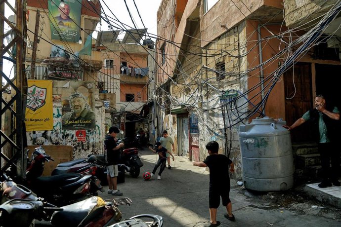 Archivo - Campamento de refugiados palestinos en Líbano